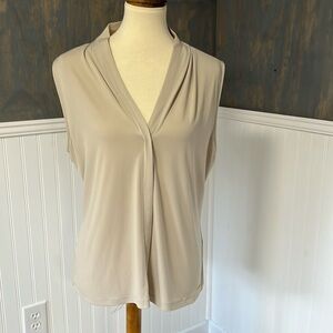 Calvin Klein sleeveless top size xl tan color